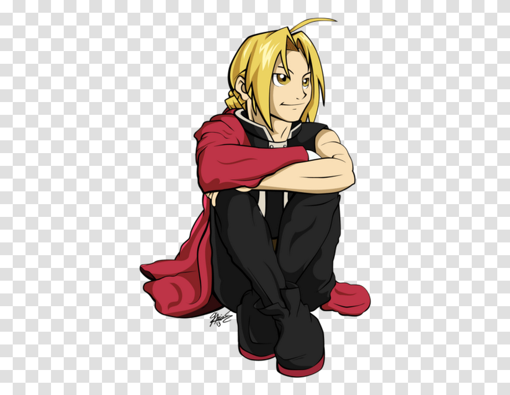 Edward Elric Download Ed Fullmetal Alchemist, Person, Human, Hug, Kneeling Transparent Png