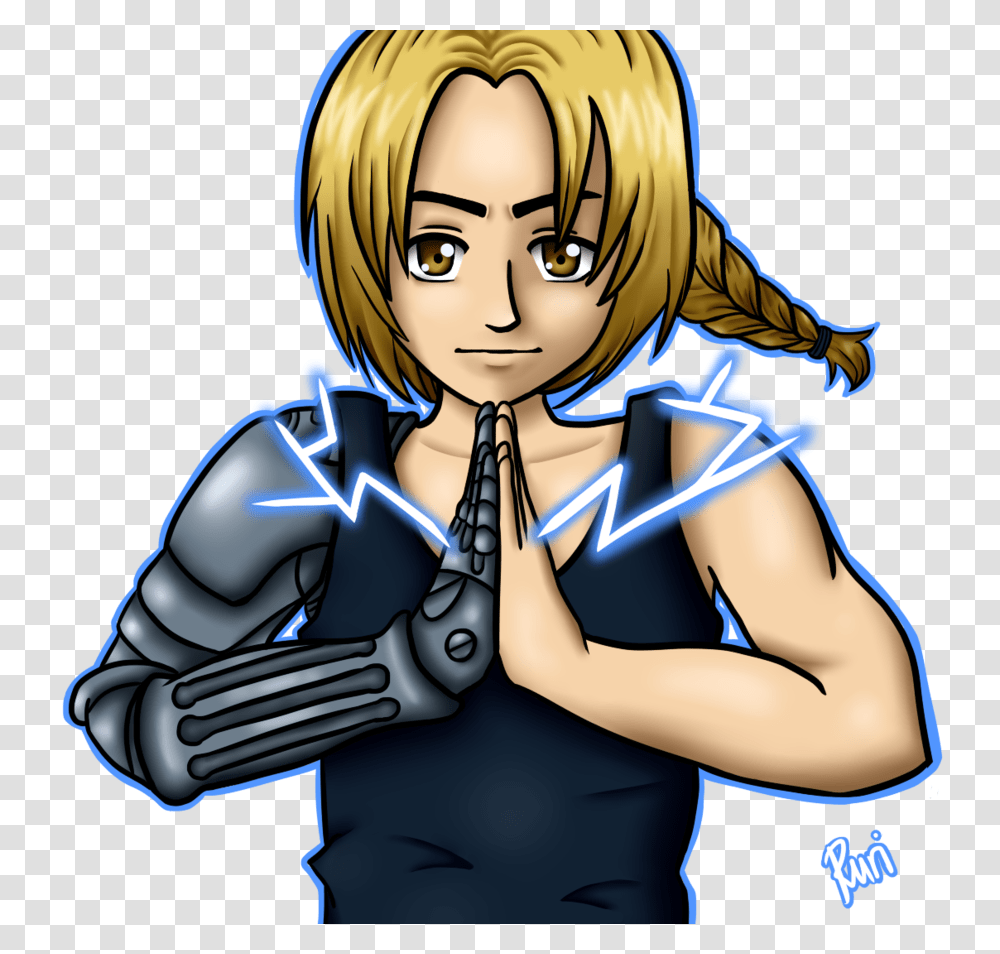 Edward Elric, Manga, Comics, Book, Person Transparent Png