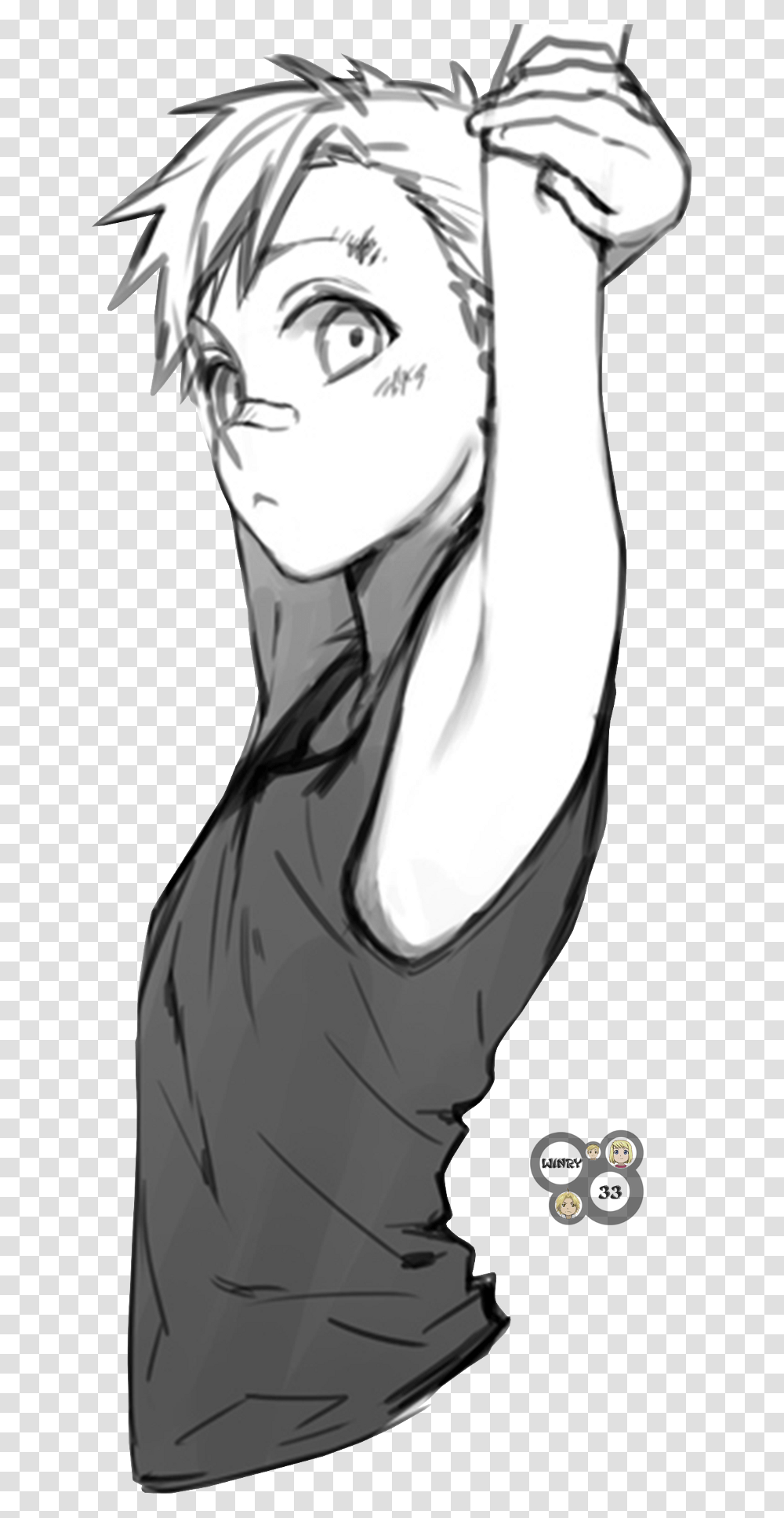 Edward Elric, Person, Drawing, Manga Transparent Png