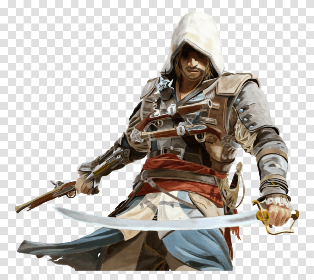 Edward Kenway Assassin's Creed Black Flag Render, Person, Human, Samurai Transparent Png