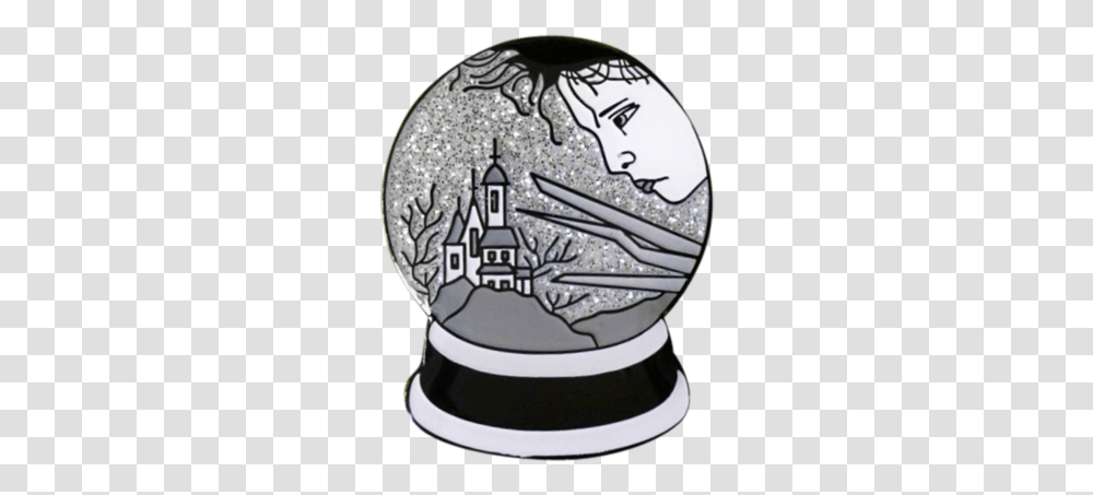 Edward Scissorhands Snow Globe Pin Globe, Wedding Cake, Dessert, Food, Coin Transparent Png