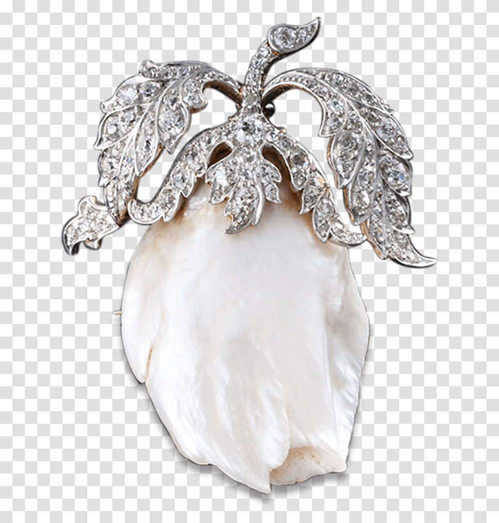 Edwardian Freshwater Pearl And Diamond Brooch Pendant Peafowl, Jewelry, Accessories, Accessory, Tiara Transparent Png