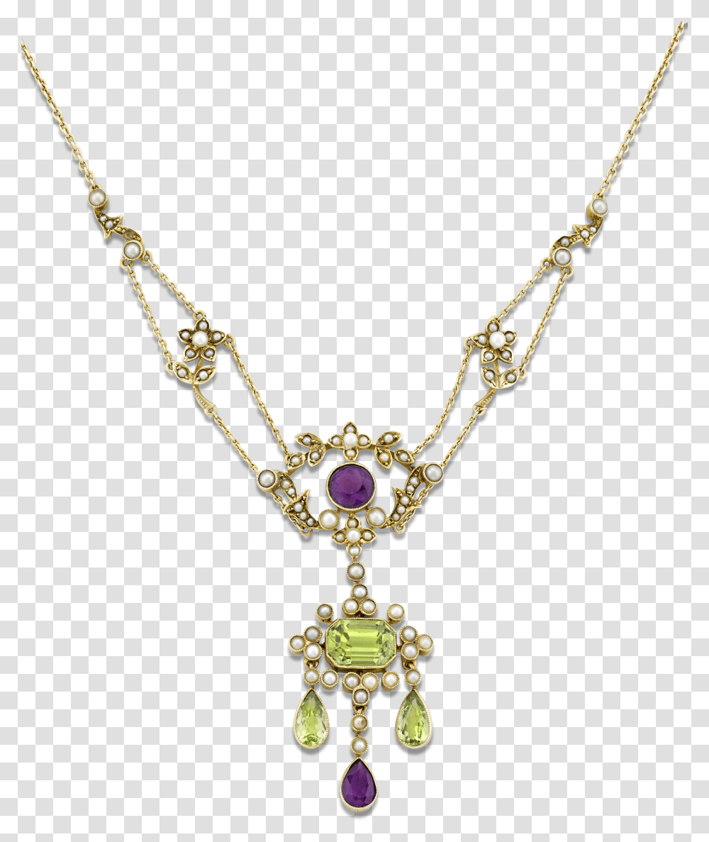 Edwardian Suffragette Lavaliere Necklace Necklace, Jewelry, Accessories, Accessory, Diamond Transparent Png