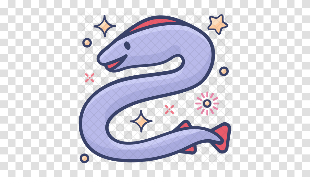 Eel Icon Of Colored Outline Style Vector Graphics, Animal, Snake, Reptile, Bird Transparent Png