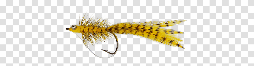 Eelworm Streamer Yellow Fish Hook, Brush, Tool, Fishing Lure, Bait Transparent Png