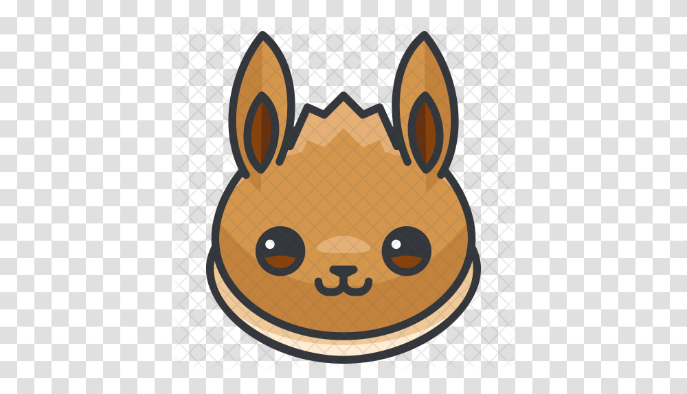 Eevee Icon Of Colored Outline Style Icons Pokemon, Animal, Mammal, Logo, Symbol Transparent Png