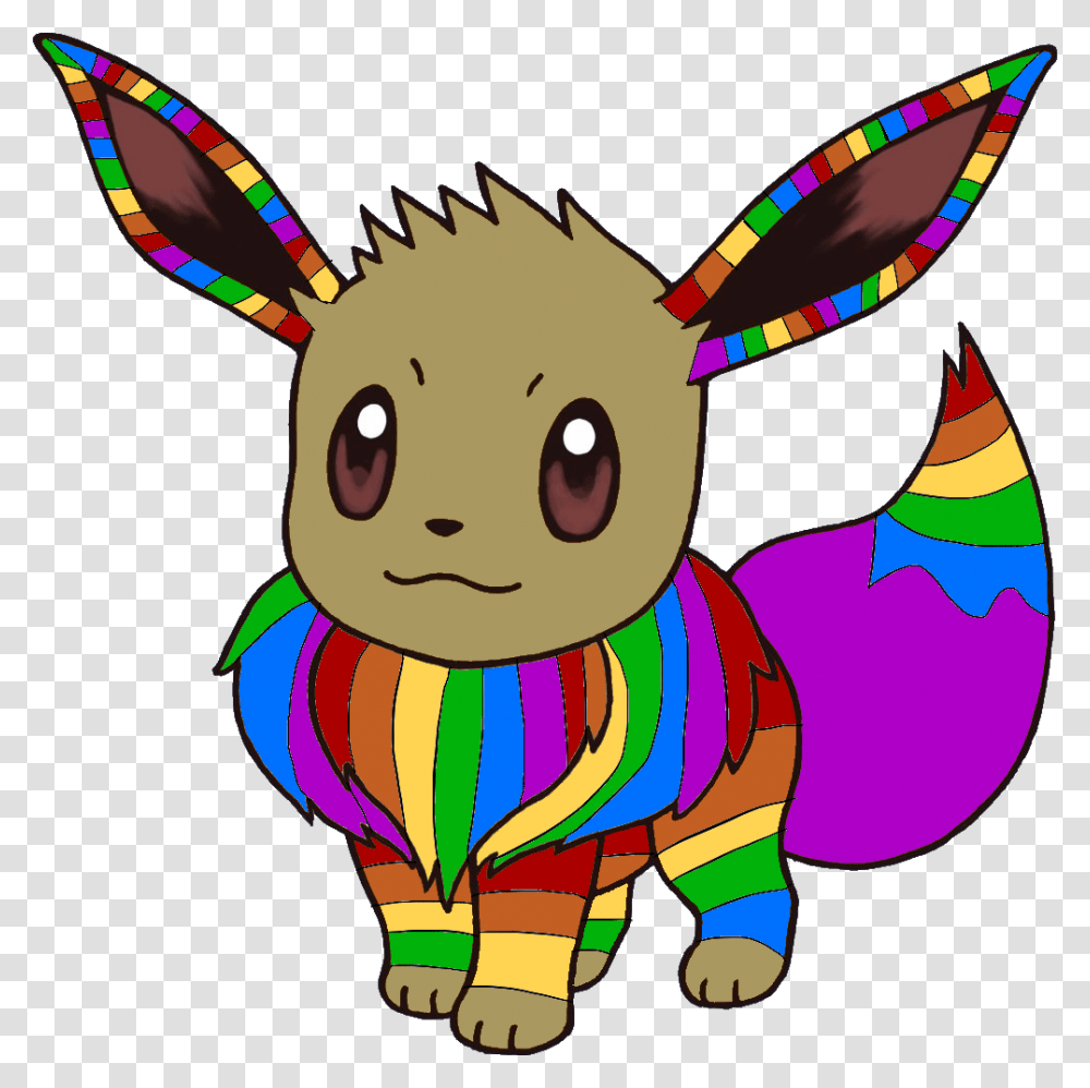 Eevee Pokemon, Animal, Mammal, Smile Transparent Png