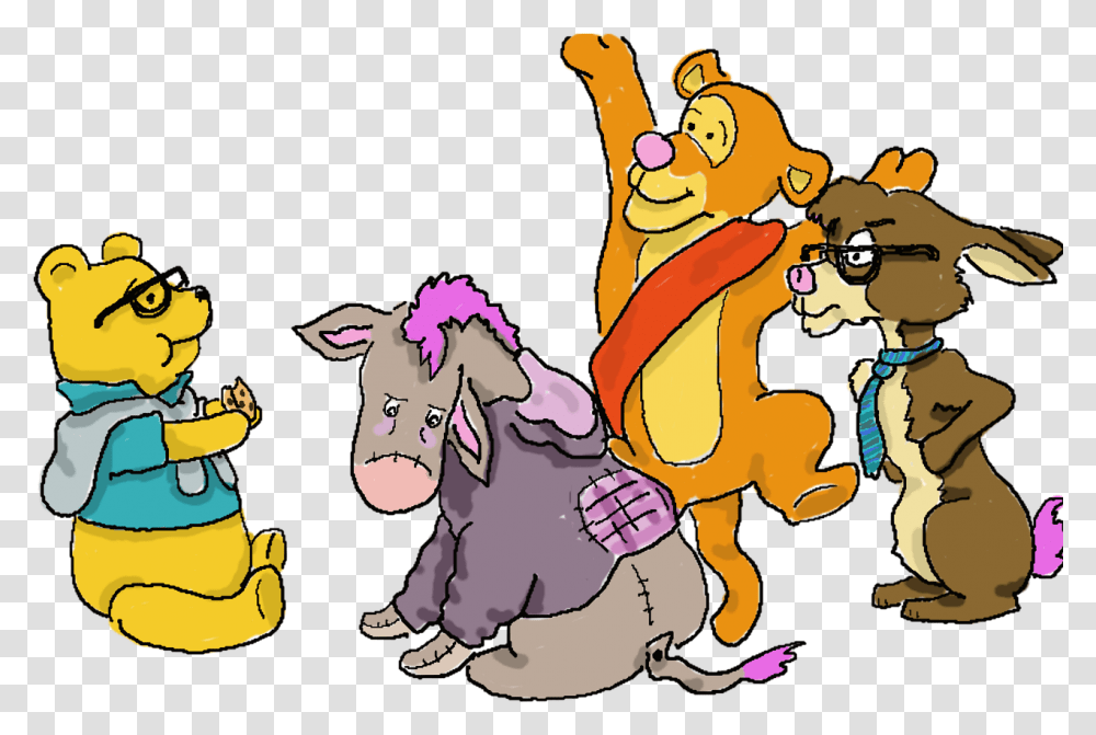 Eeyore Cartoon, Mammal, Animal, Pig Transparent Png