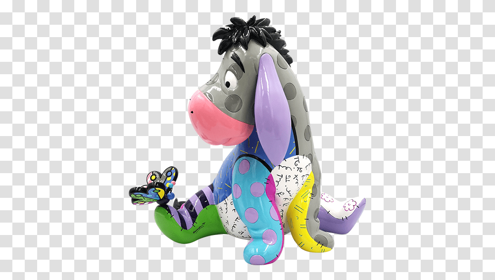 Eeyore Figurine By Enesco Eeyore Britto, Toy, Clothing, Apparel, Graphics Transparent Png