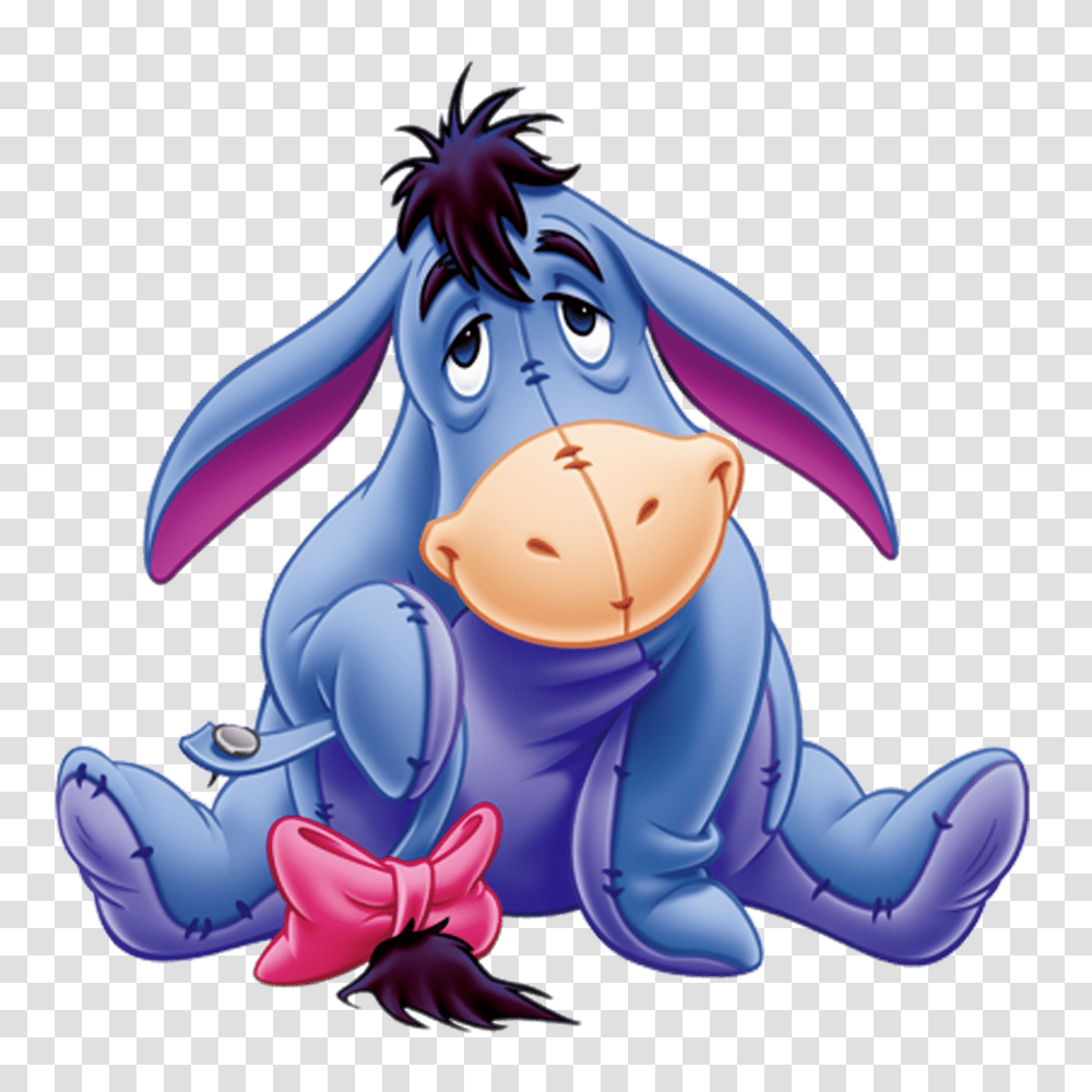 Eeyore Holding Tail, Toy, Mammal Transparent Png