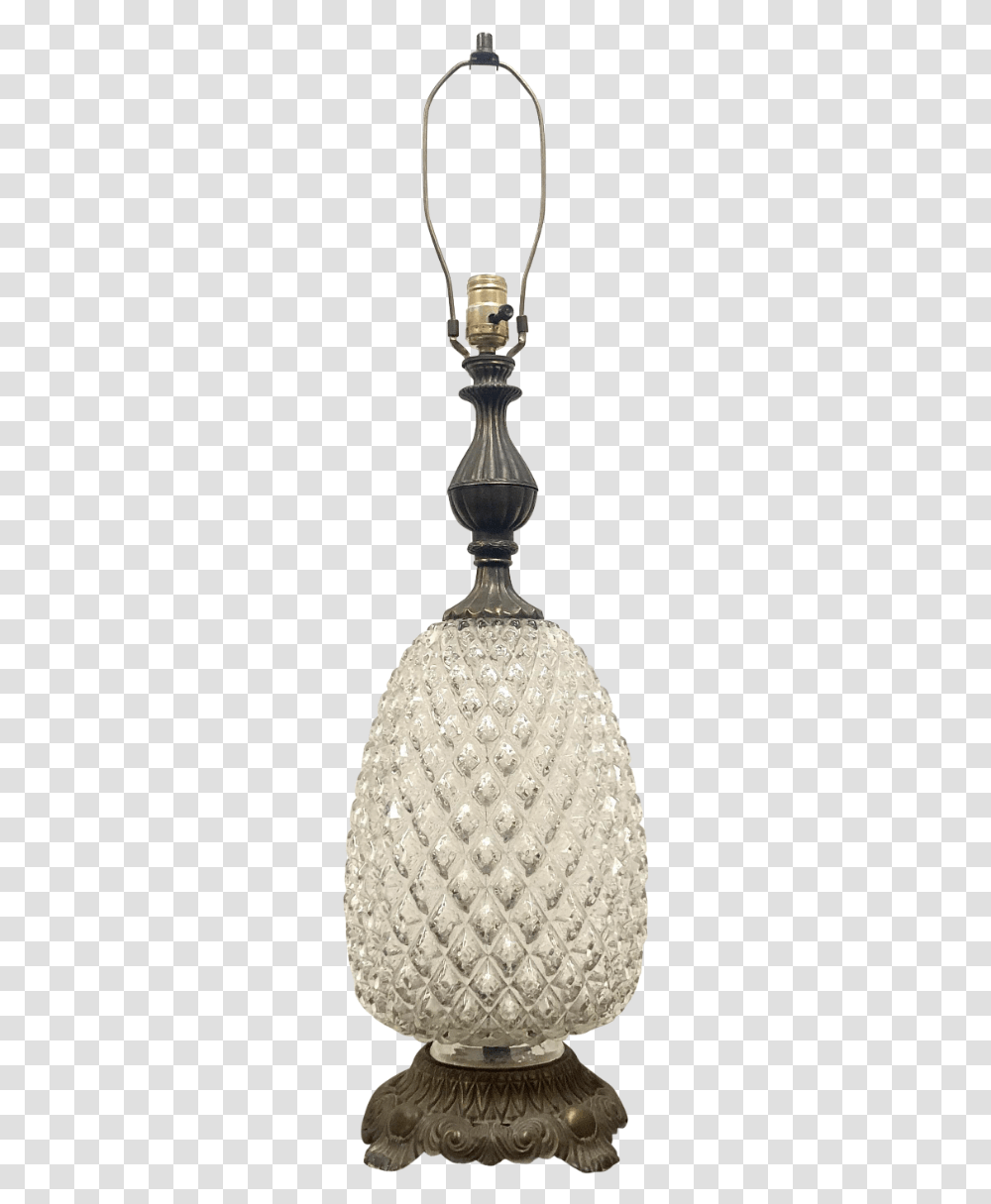 Ef And Ef Industries Brass And Glass Pineapple Locket, Lamp, Lighting, Lampshade, Crystal Transparent Png