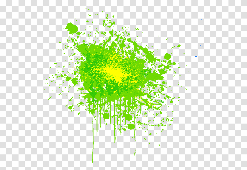 Effect Effects Grungepaint Splatter Designs, Green, Light Transparent Png