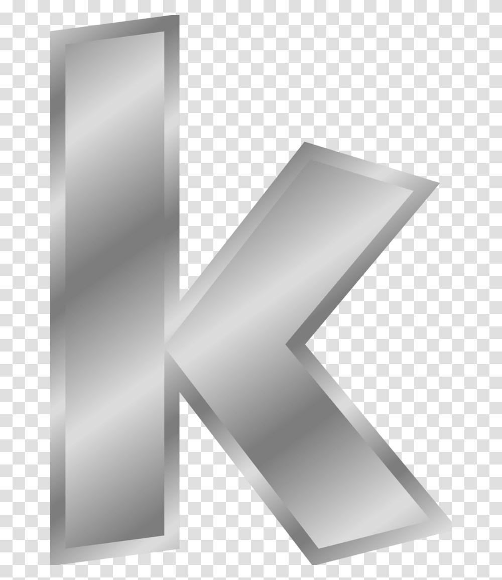 Effect Letter K Letter K Silver, Alphabet, Triangle Transparent Png