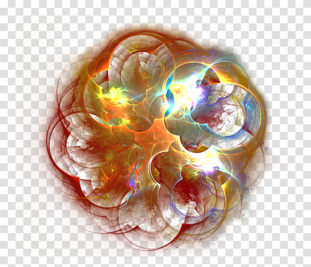 Effect Light Magic Glow, Pattern, Ornament, Fractal Transparent Png