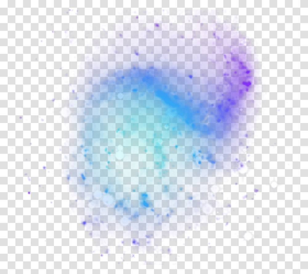 Effect Starry Sky Blue Purple Gradient Decoration Watercolor Paint, Lighting, Ornament, Astronomy, Outer Space Transparent Png
