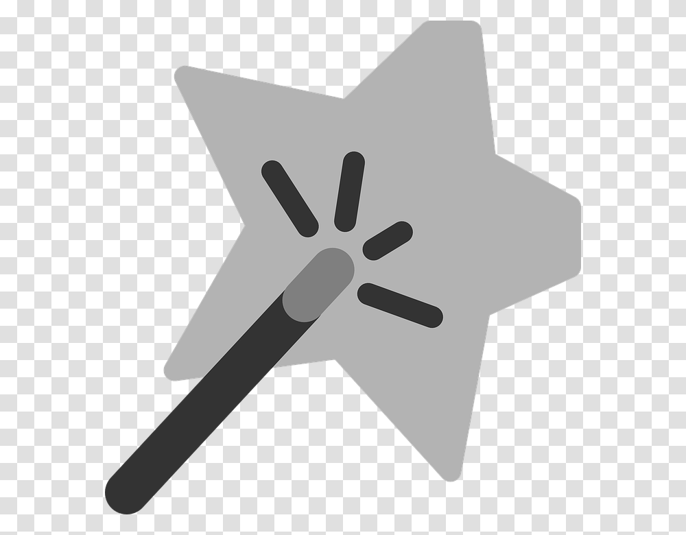 Effect Wand Filter Trick Magic Star Grey Effect Images Icon, Axe, Tool, Star Symbol Transparent Png