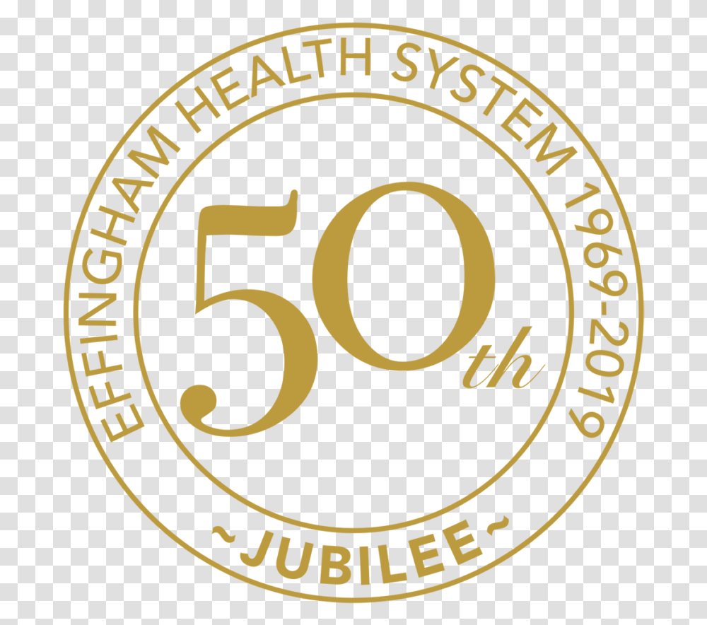 Effingham Health System 50th Anniversary Seal Ohsas, Logo, Trademark, Label Transparent Png