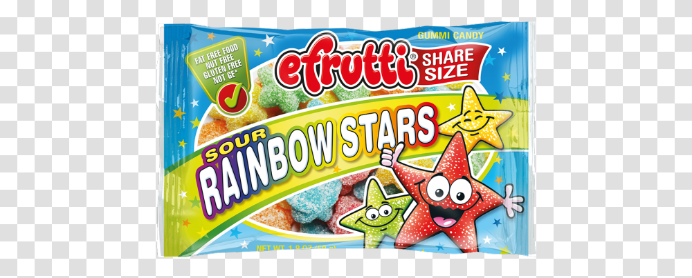 Efrutti Sour Rainbow Stars, Sweets, Food, Confectionery, Snack Transparent Png