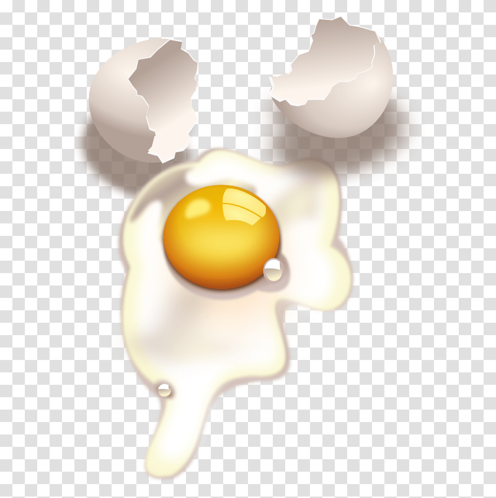 Egg Broken Yolk Raw Cracked Uncooked Shell, Toy, Snowman, Winter, Outdoors Transparent Png