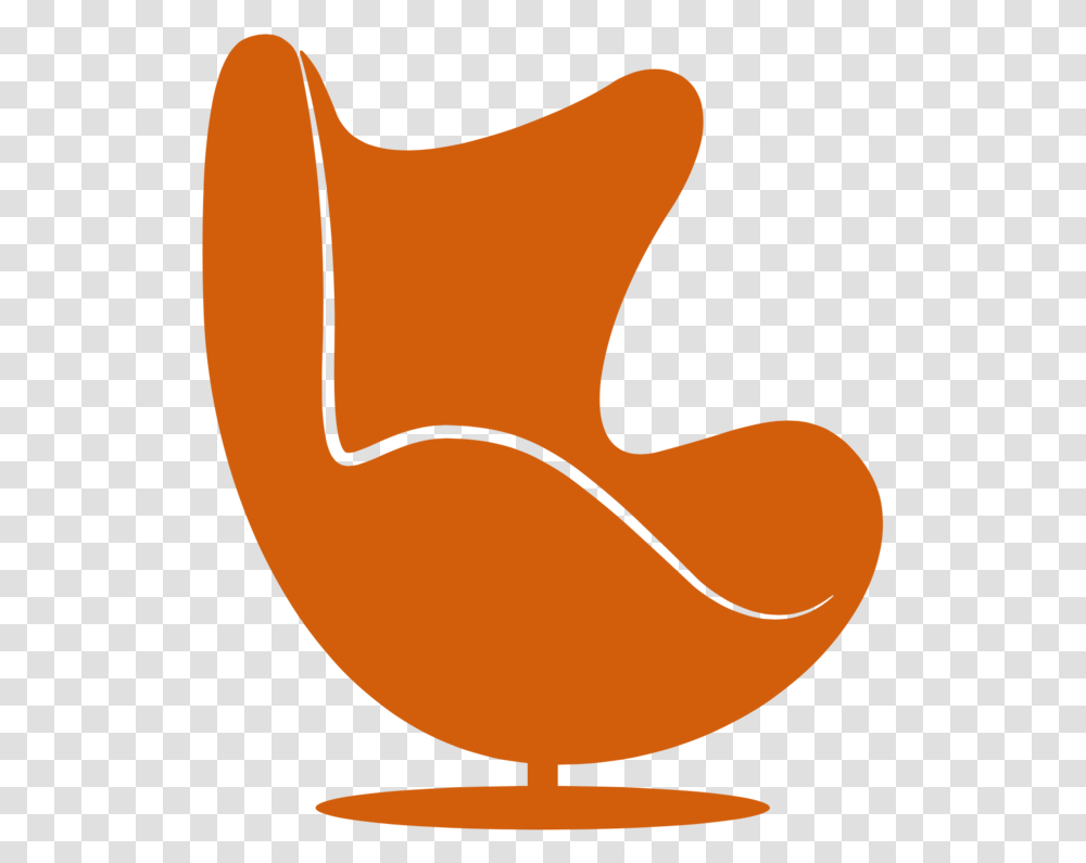 Egg Chair Icon Orange Modern Chair Icon, Apparel, Cowboy Hat, Baseball Cap Transparent Png