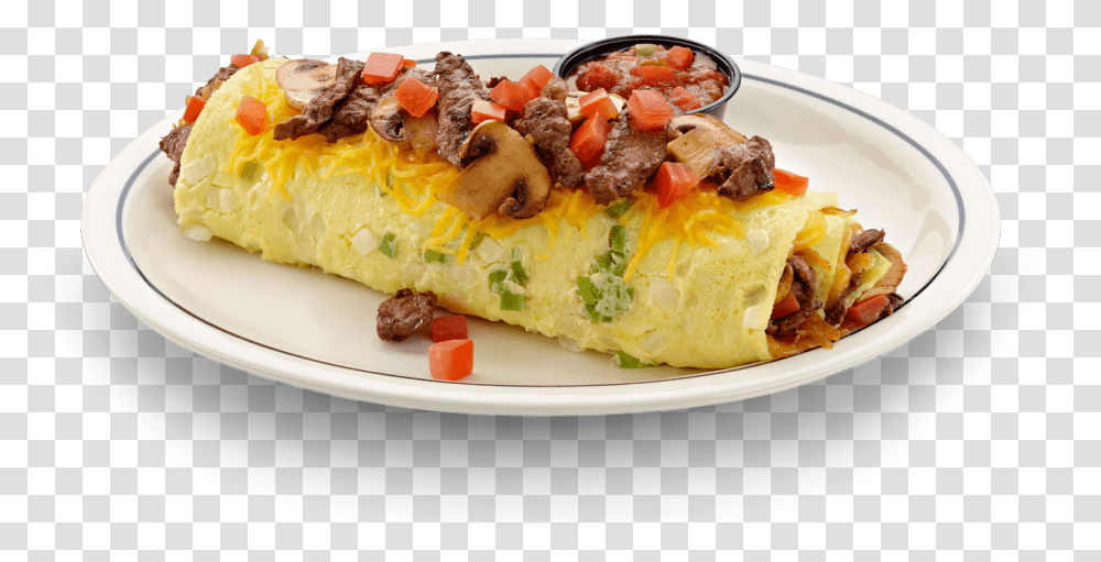 Egg Clipart Omlet Egg Omelette, Burrito, Food, Hot Dog, Dish Transparent Png
