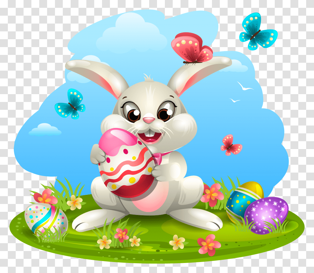 Egg Eggs Decorating With Bunny Easter Clipart, Food, Birthday Cake, Sweets Transparent Png