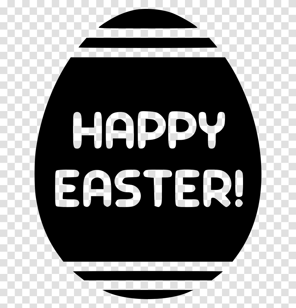 Egg Happy Sign Writing Happy Easter Icon, Label, Food, Word Transparent Png