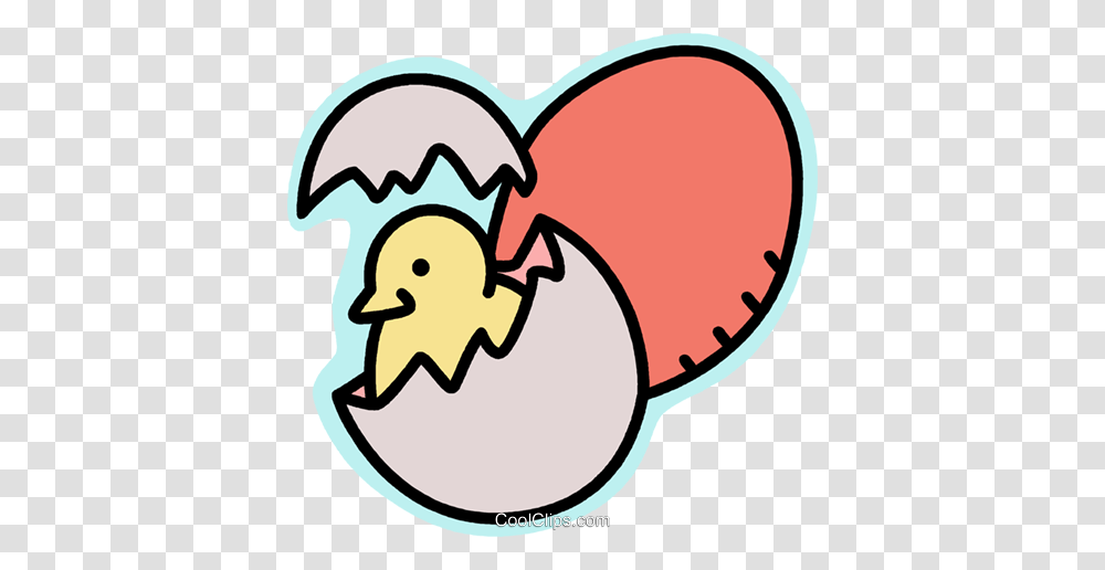 Egg Hatching Royalty Free Vector Clip Art Illustration, Food, Heart, Ball Transparent Png