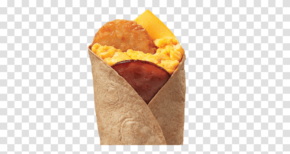 Egg N Hashbrowns Wrap Meal Egg N Hashbrown Wrap, Burrito, Food, Hot Dog, Bread Transparent Png