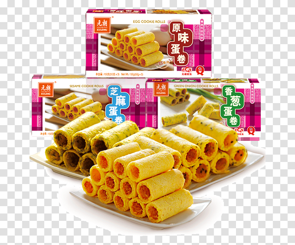 Egg Roll Biscuit Roll, Food, Sweets, Dish, Meal Transparent Png