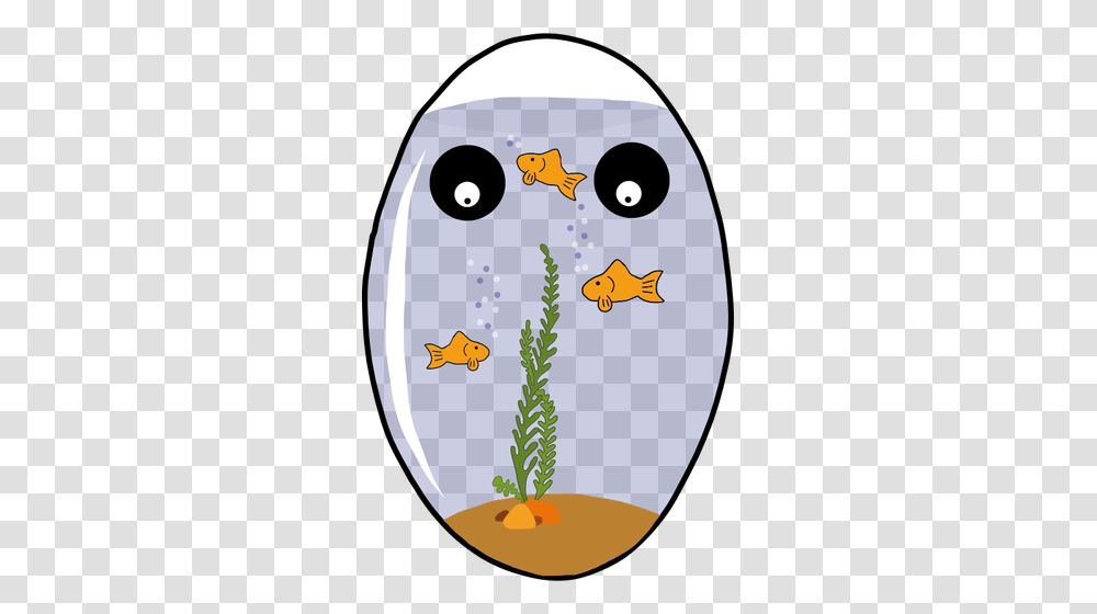 Egg Shaped Aquarium Vector Image, Animal, Water, Sea Life, Fish Transparent Png