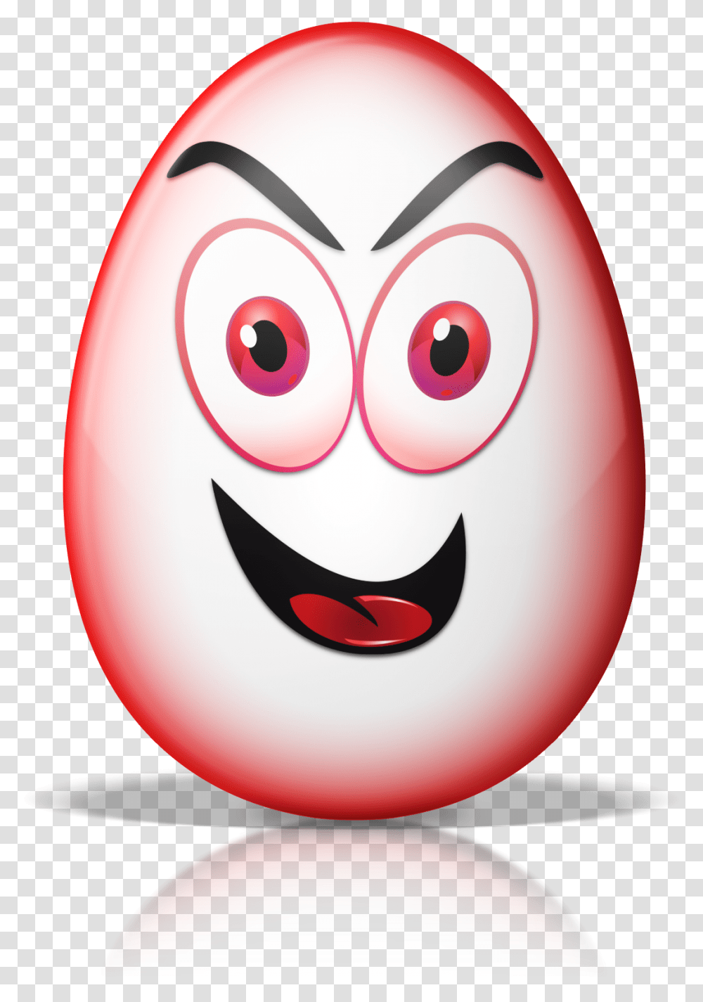 Egg With Mad Face, Food, Plant Transparent Png