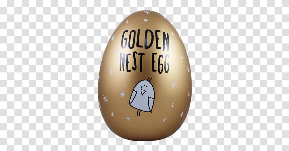 Eggcellent Large Nest Egg Gold Golden Nest Egg Egg, Food, Easter Egg Transparent Png