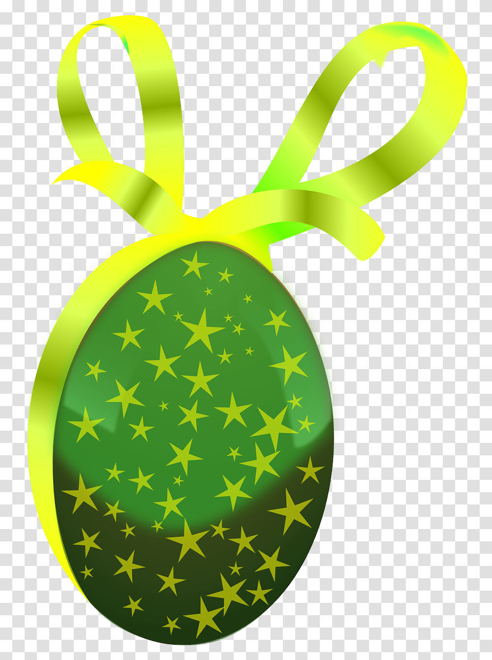 Egggifteastereaster Egggreenribbonfree Vector Easter Easter Egg, Plant, Fruit, Food, Hammer Transparent Png