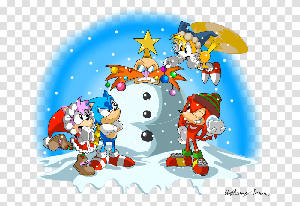 Eggnog Sonic Christmas Fan Art, Super Mario, Plant, Doodle Transparent Png