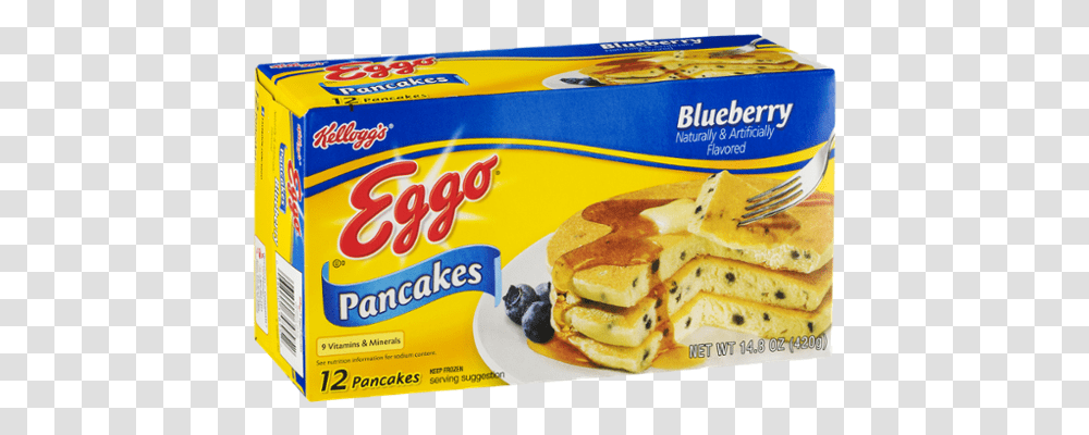 Eggo Blueberry Pancakes Eggo Chocolate Chip Pancakes, Bread, Food, Burger, Sweets Transparent Png