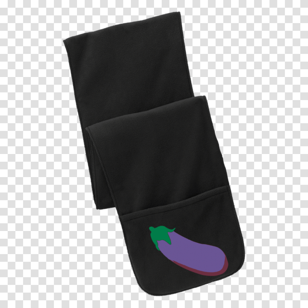 Eggplant Emoji Port Authority Fleece Scarf With Pockets, Apparel, Napkin, Tie Transparent Png