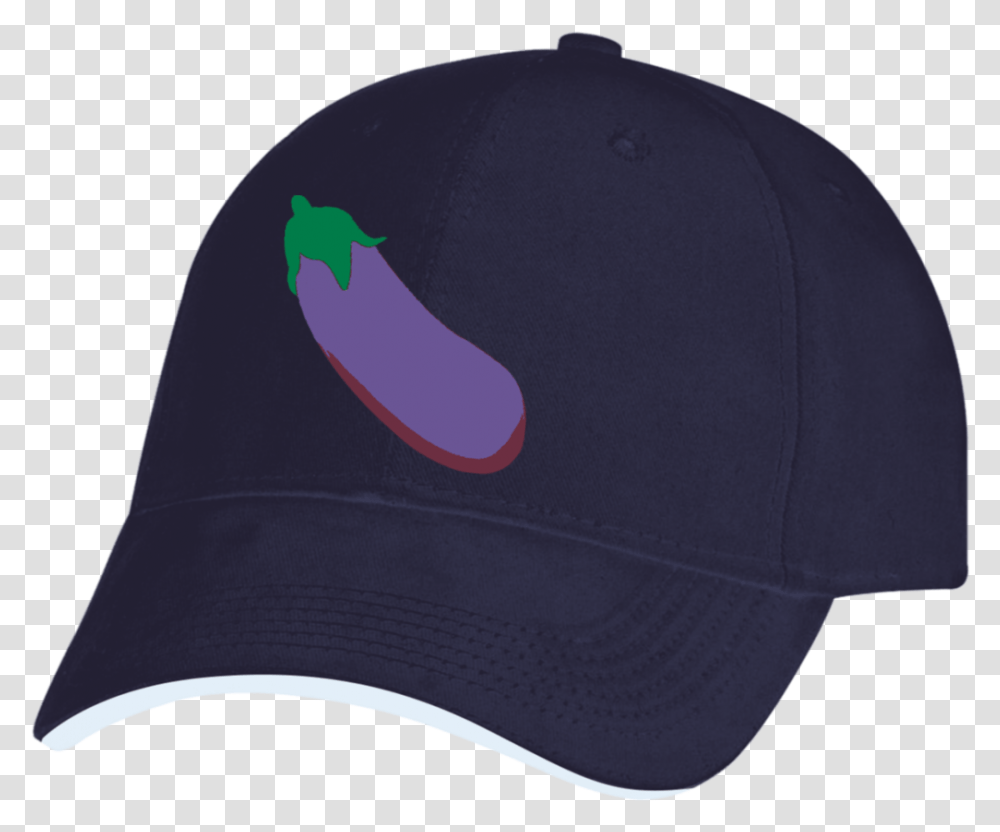 Eggplant Emoji Usa Made Structured Twill Cap With Sandwich Baseball Cap, Apparel, Hat, Swimwear Transparent Png