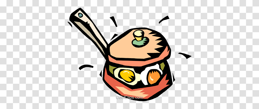 Eggs Cooking In A Frying Pan Royalty Free Vector Clip Art, Burger, Food, Bird Transparent Png