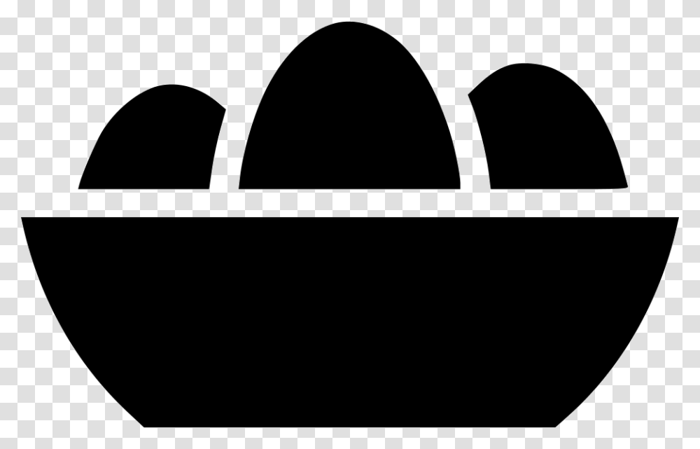 Eggs Egg Bowl Decorated Paschal Egg Bowl Icon, Audience, Crowd, Stencil, Silhouette Transparent Png