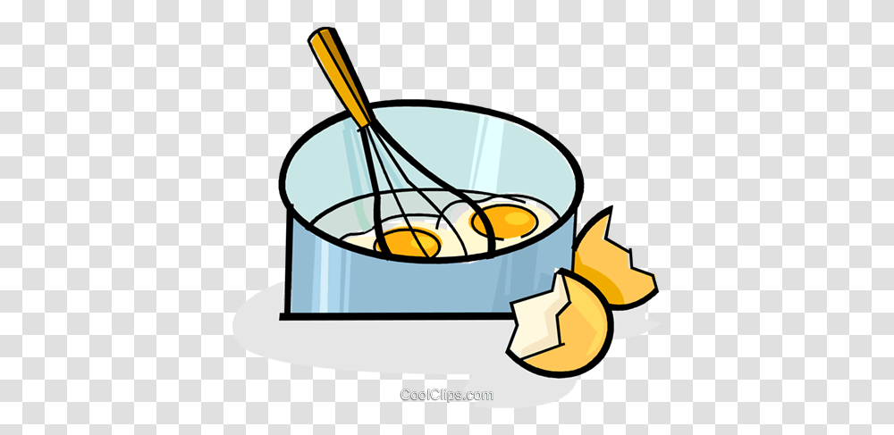 Eggs In A Pan With A Whisk Royalty Free Vector Clip Art, Bowl, Appliance, Aluminium, Sweets Transparent Png