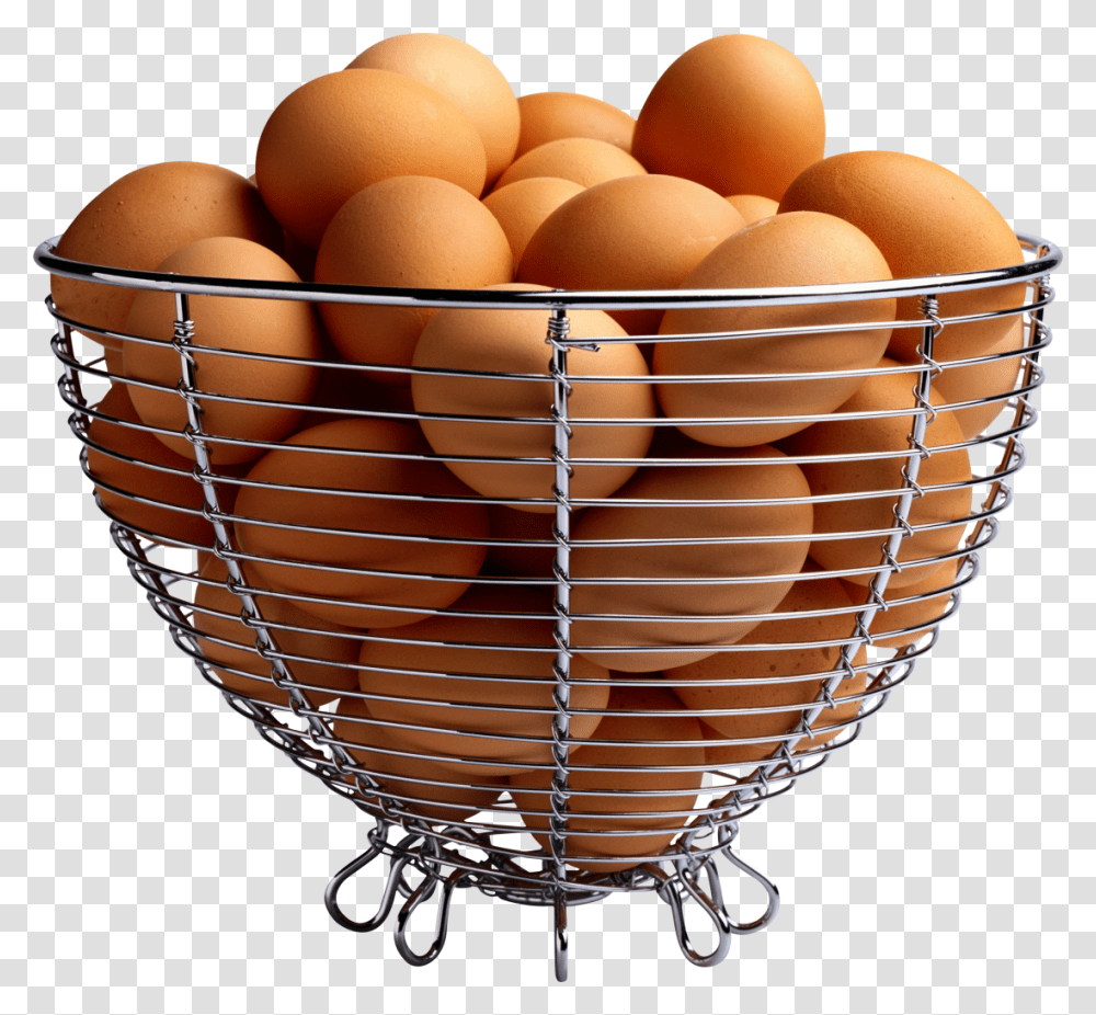 Eggs In Basket Image Basket Of Eggs, Plant, Balloon, Food, Produce Transparent Png