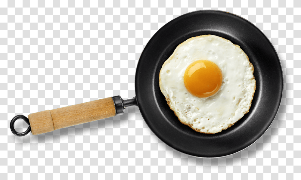 Eggs On A Pan, Food, Frying Pan, Wok, Spoon Transparent Png