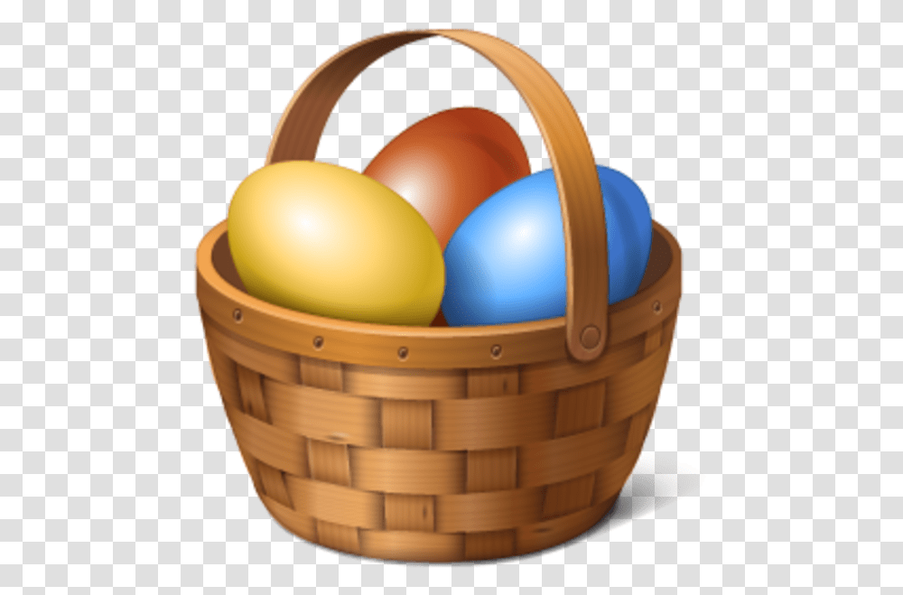 Eggs Vector Basket Easter Egg Basket, Food, Birthday Cake Transparent Png