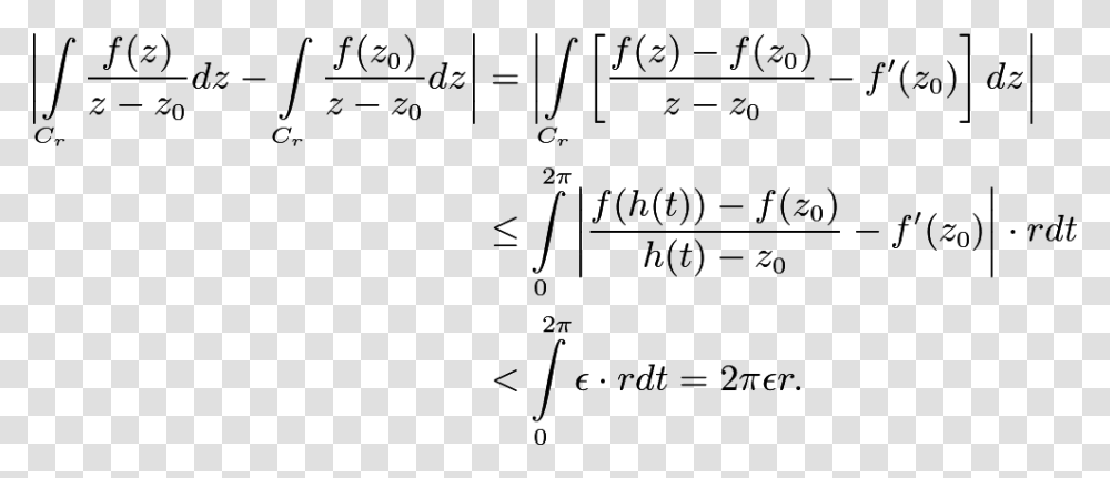 Eginalign Iggllvert Intlimits C R Racf Z Cauchy's Integral Formula, Handwriting, Number Transparent Png