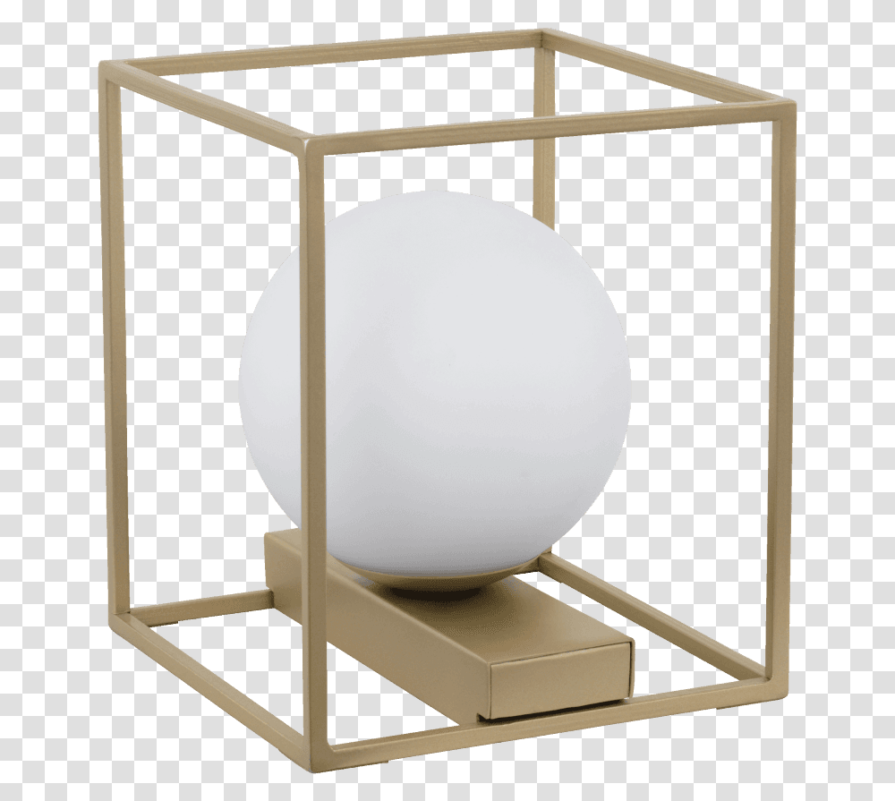 Eglo Vallaspra Champagne Gold Globe Table Lamp Square Metal Candle Holder, Sphere, Furniture, Astronomy, Outer Space Transparent Png