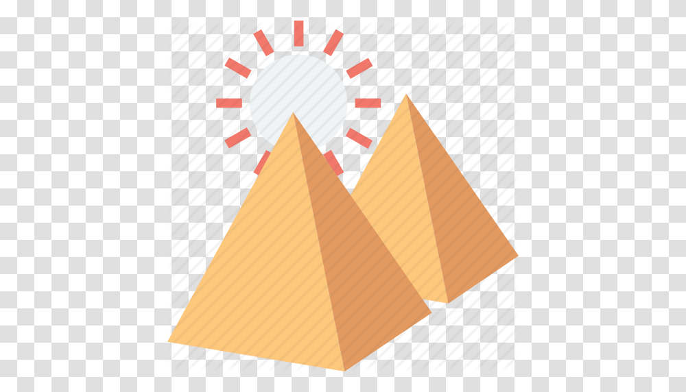 Egypt Giza Great Pyramids Pyramids Sunlight Icon, Architecture, Building, Triangle, Metropolis Transparent Png