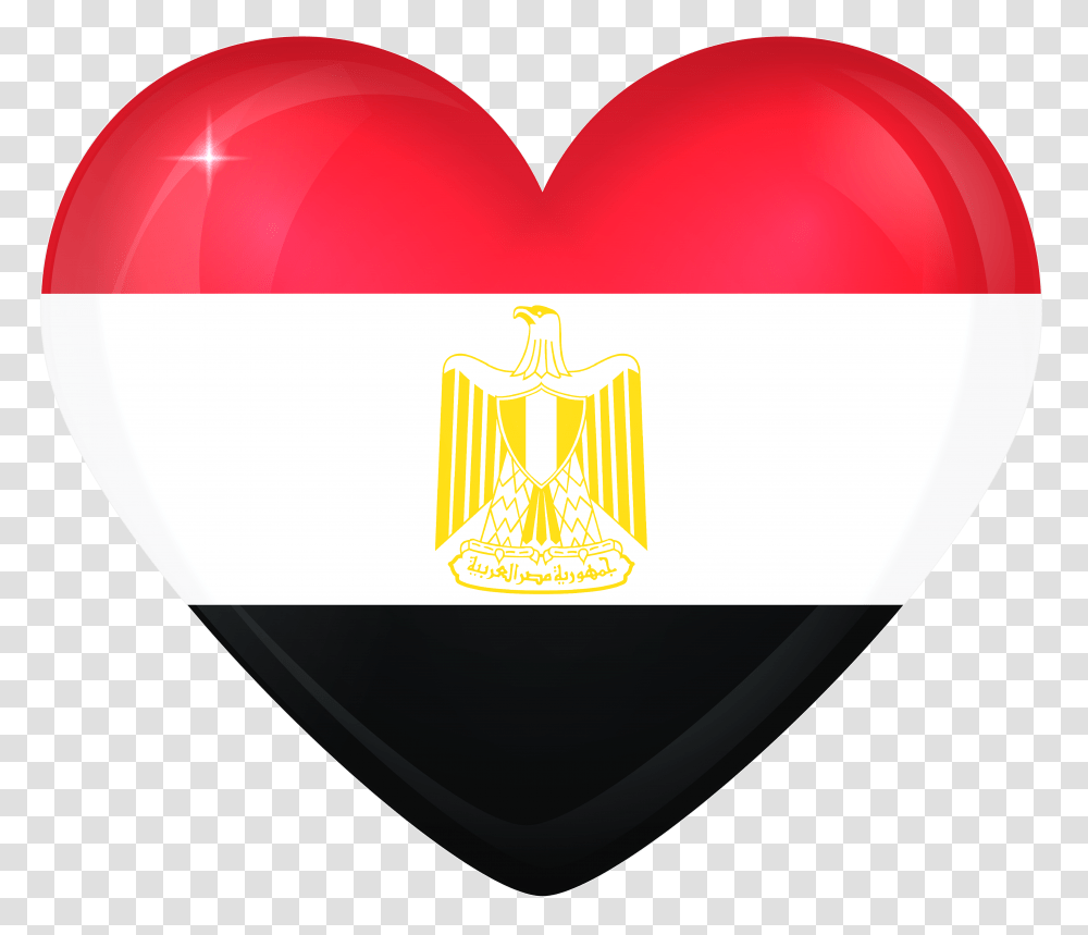 Egypt Large Heart, Plectrum, Balloon, Logo Transparent Png