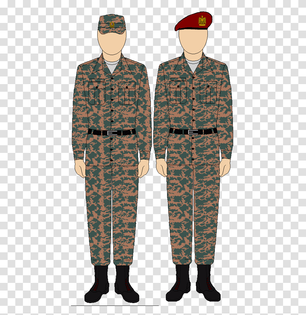 Egyptian Airborne Camo Uniform Egyptian Army Uniform, Furniture, Person, Coat Transparent Png