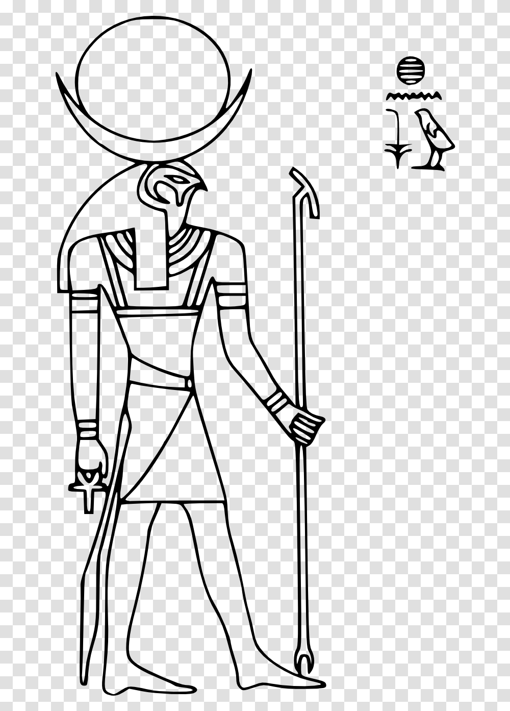 Egyptian Clipart Pharoah Egyptian God Seth Hieroglyphics, Gray, World Of Warcraft Transparent Png